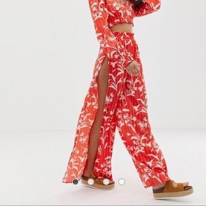 ASOS design wide leg beach pants
